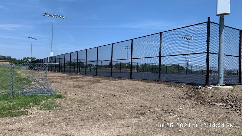 tennis court fencing